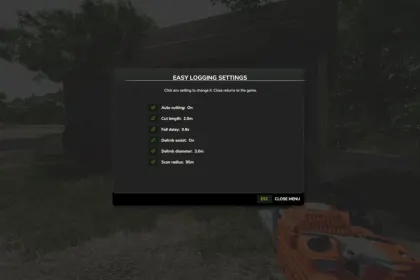 Скрипт Easy Logging для Farming Simulator 25 — 3