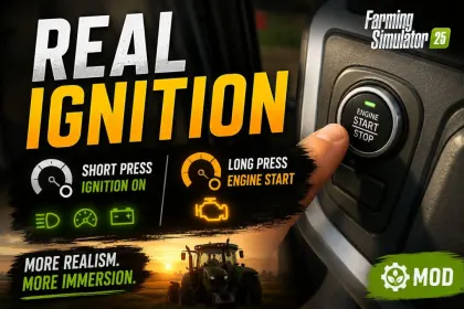 Мод реалістичного запалювання для Farming Simulator 25
