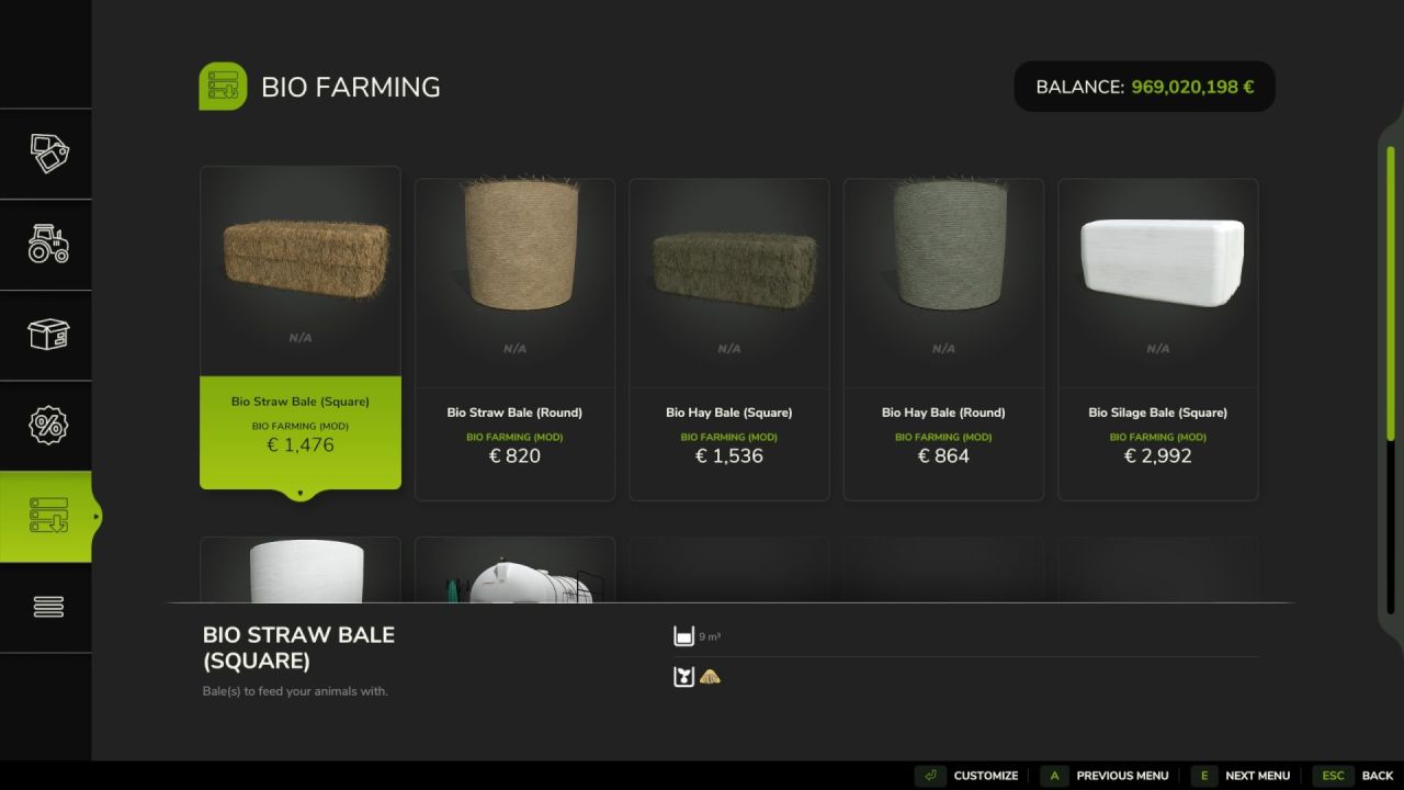 Мод Bio Farming для Farming Simulator 25