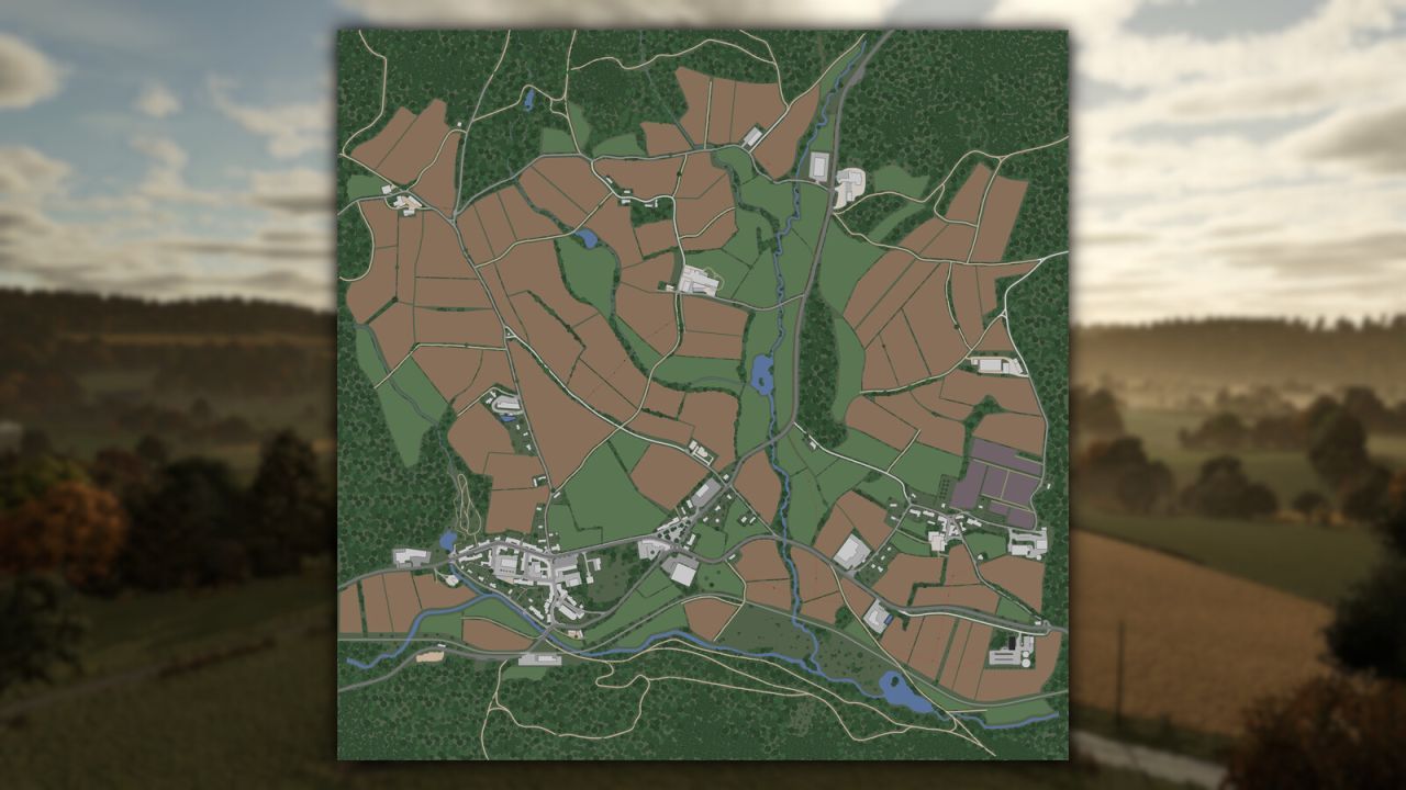 Карта The Mechet для Farming Simulator 25