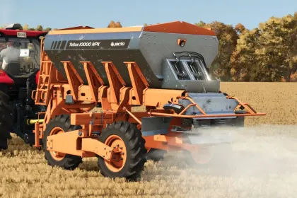 Розкидач добрив Jacto Tellus 10000 для Farming Simulator 25