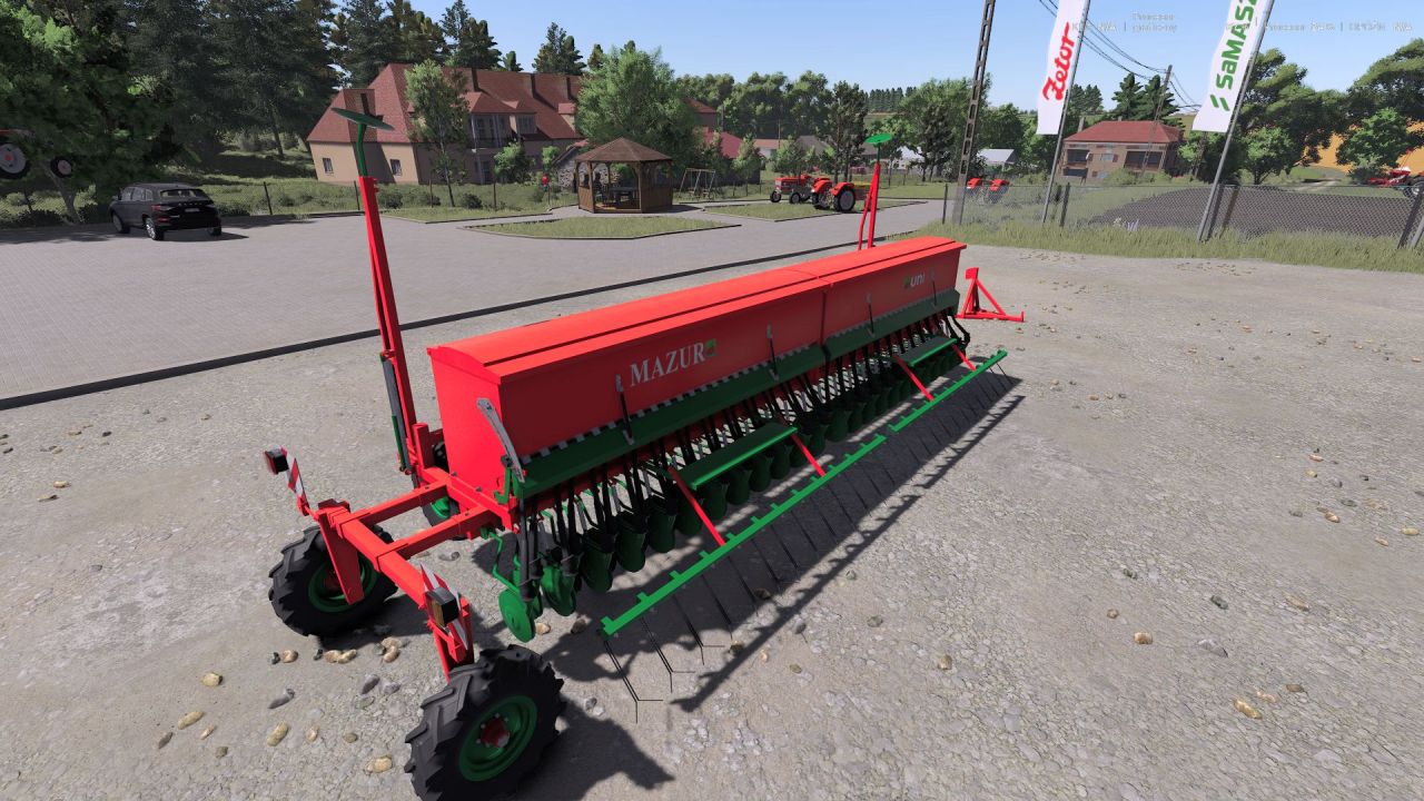 Fertilizer Spreader Unia Mazur 6/1100 for Farming Simulator 25