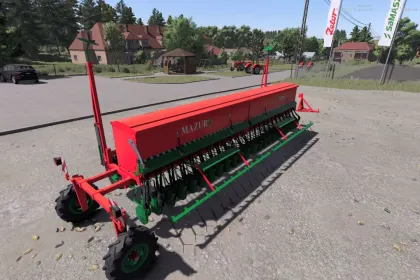 Fertilizer Spreader Unia Mazur 6/1100 for Farming Simulator 25 — 3