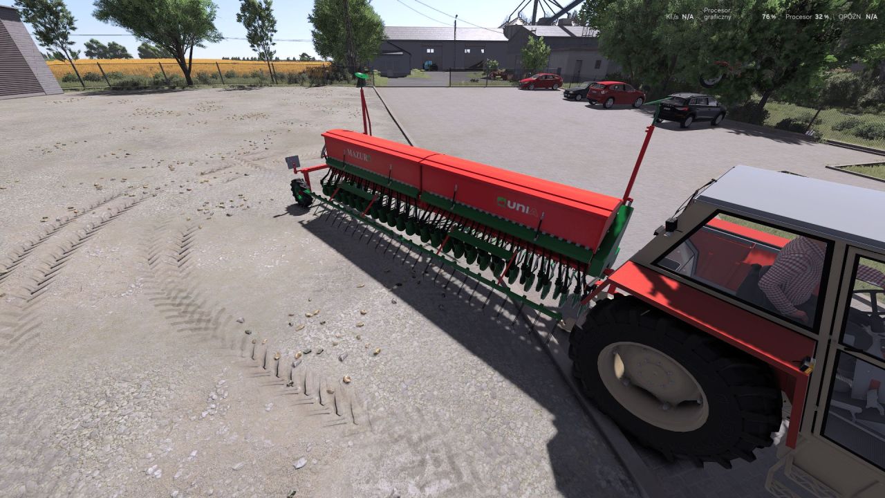 Fertilizer Spreader Unia Mazur 6/1100 for Farming Simulator 25