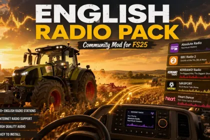 Радіостанції англійською для Farming Simulator 25