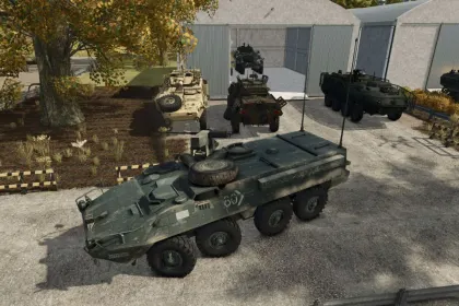 Opancerzony pojazd Stryker MGS do Farming Simulator 25