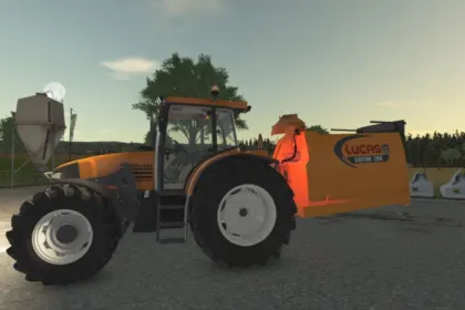 Соломорозкидач Lucas Castor 20R для Farming Simulator 25 — 2