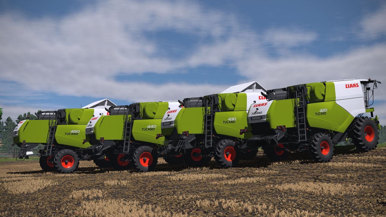 Harvester Claas Tucano 400 Series for Farming Simulator 25