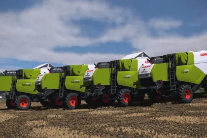 Harvester Claas Tucano 400 Series for Farming Simulator 25 — 4