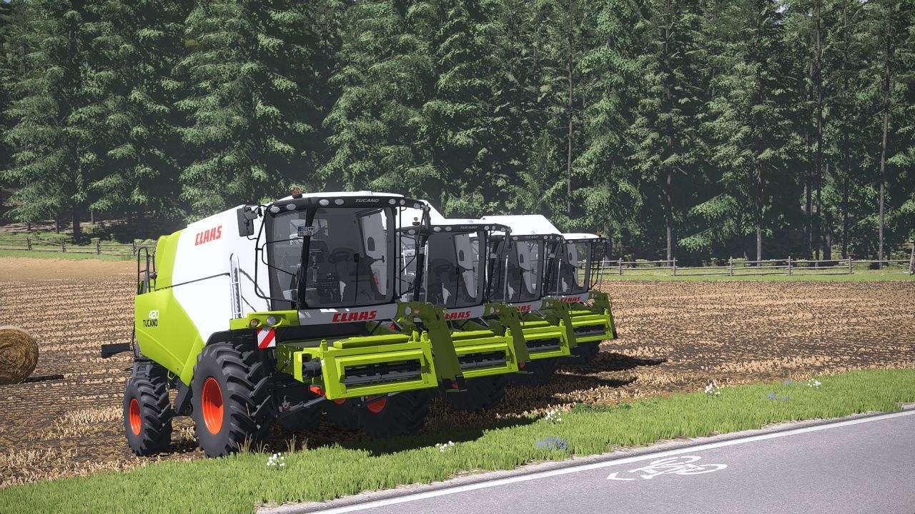 Harvester Claas Tucano 400 Series for Farming Simulator 25