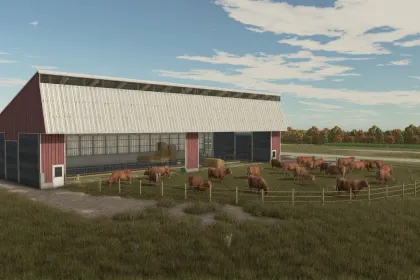 American Cow Stable for Farming Simulator 25
