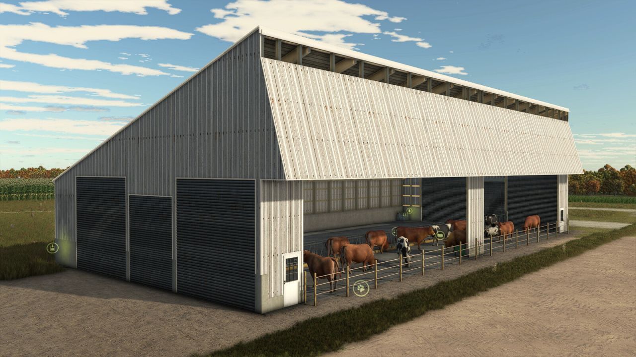 Стабіль для корів American для Farming Simulator 25