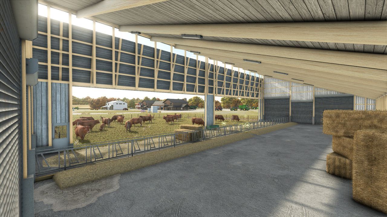 Стабіль для корів American для Farming Simulator 25