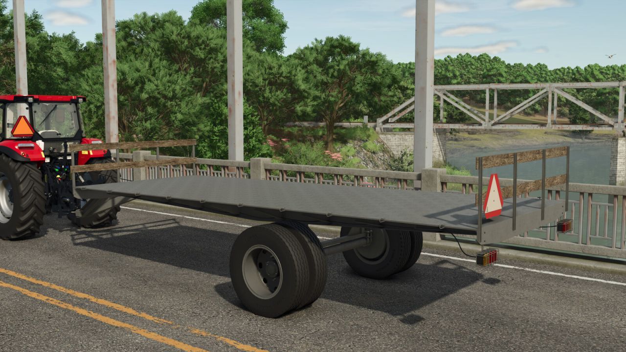 Ефективний Причіп Homemade Bale Trailer для Тюків і Палет у Farming Simulator 25