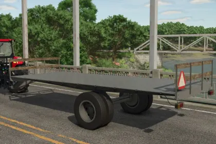 Ефективний Причіп Homemade Bale Trailer для Тюків і Палет у Farming Simulator 25 — 3