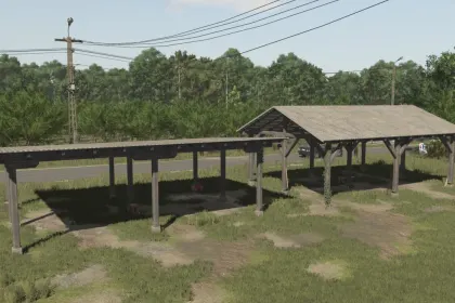 Polish Wooden Shelters for Farming Simulator 25