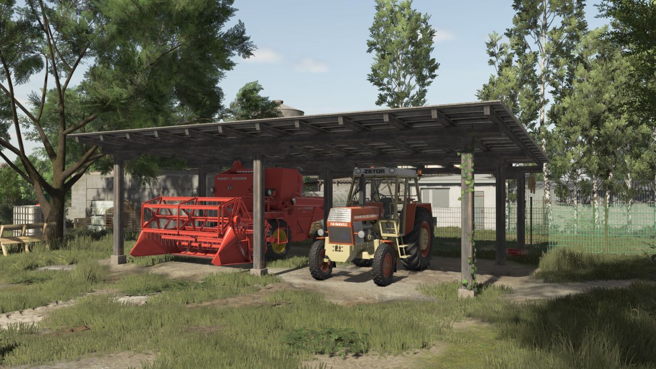 Дерев'яні укриття для Farming Simulator 25