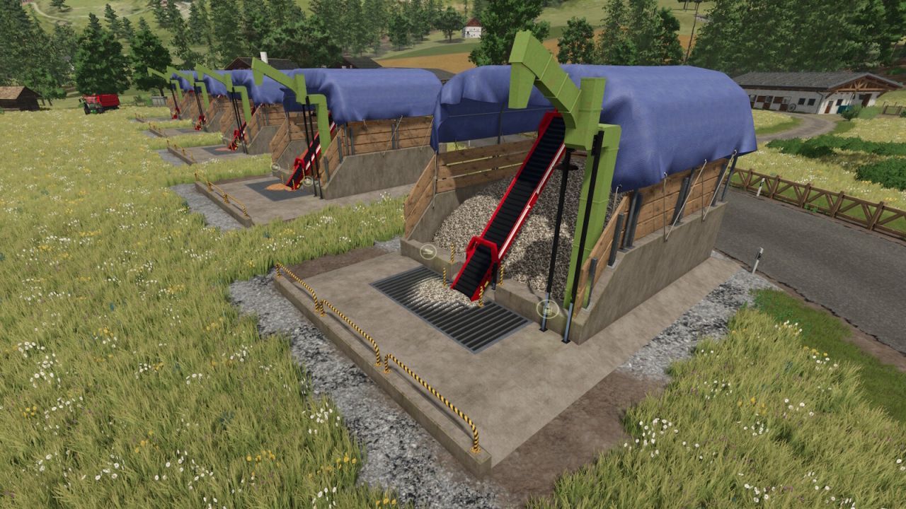 Склад коренеплодів та дерев'яних чіпсів для Farming Simulator 25