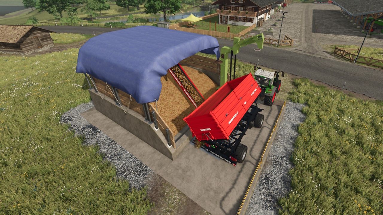 Склад коренеплодів та дерев'яних чіпсів для Farming Simulator 25
