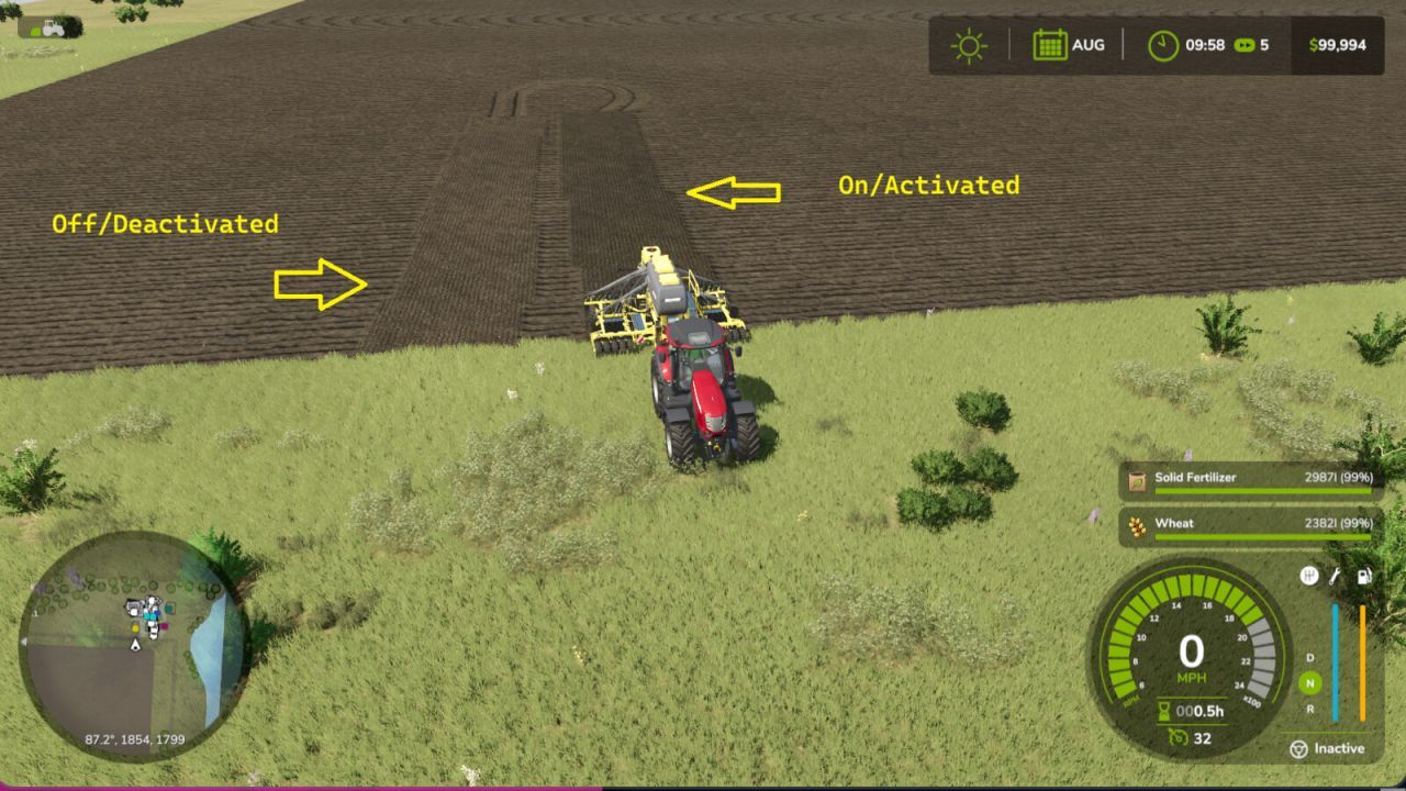 Скрипт для перемикання добрив для Farming Simulator 25