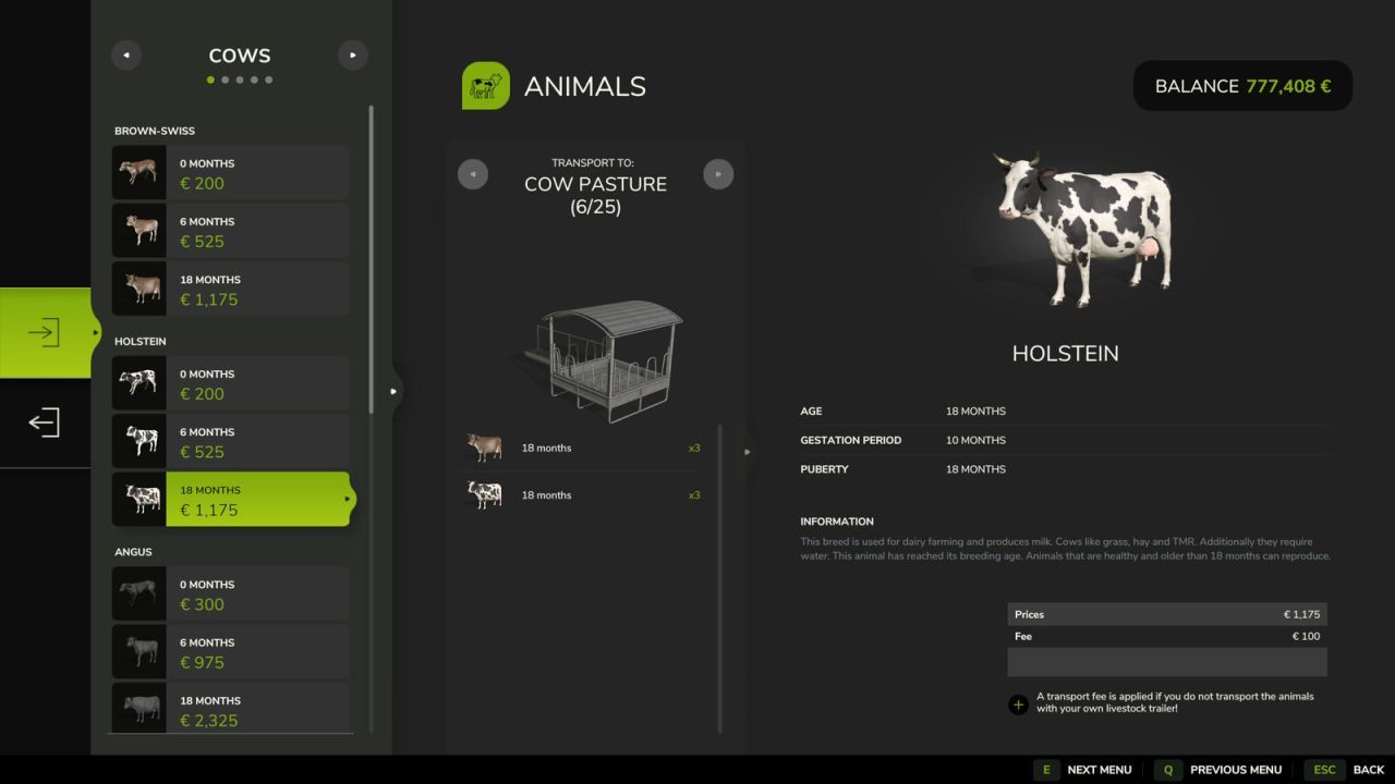 Мод для транспортування тварин для Farming Simulator 25