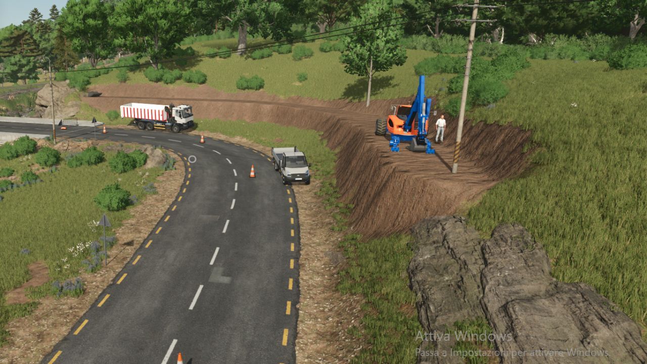 Екскаватор Menzi Muck Spider 2 для Farming Simulator 25