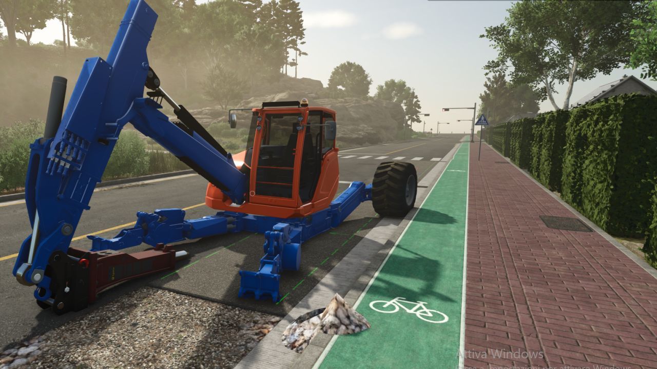 Екскаватор Menzi Muck Spider 2 для Farming Simulator 25