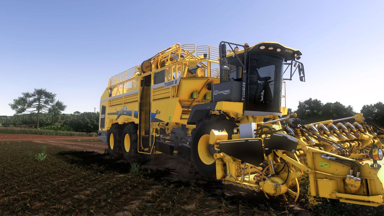 Трактор Ropa Tiger 6S Multifruit для Farming Simulator 25