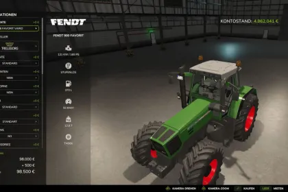 Traktor Fendt 900 Favorit V2 für Farming Simulator 25 — 3