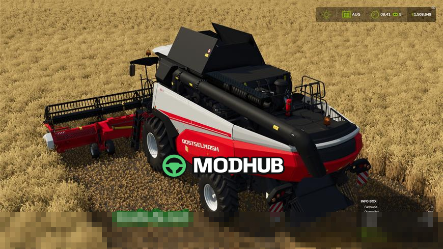 Mod na kombajn Rostselmash RSM 161 do Farming Simulator 25 - Zrzuty ekranu