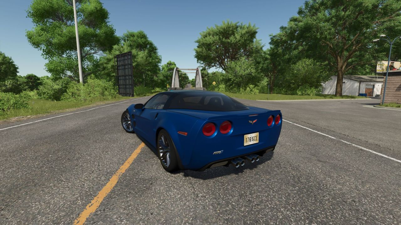 Автомобіль Corvette C6 ZR1 для Farming Simulator 25