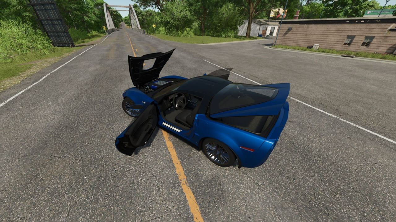Автомобіль Corvette C6 ZR1 для Farming Simulator 25