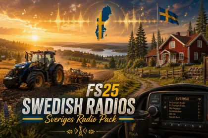 Шведські радіостанції для Farming Simulator 25