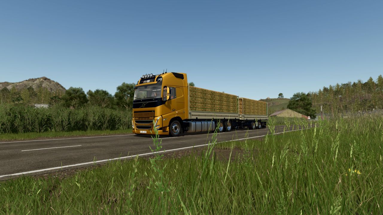 Вантажівка VOLVO FH16 TANDEM для Farming Simulator 25