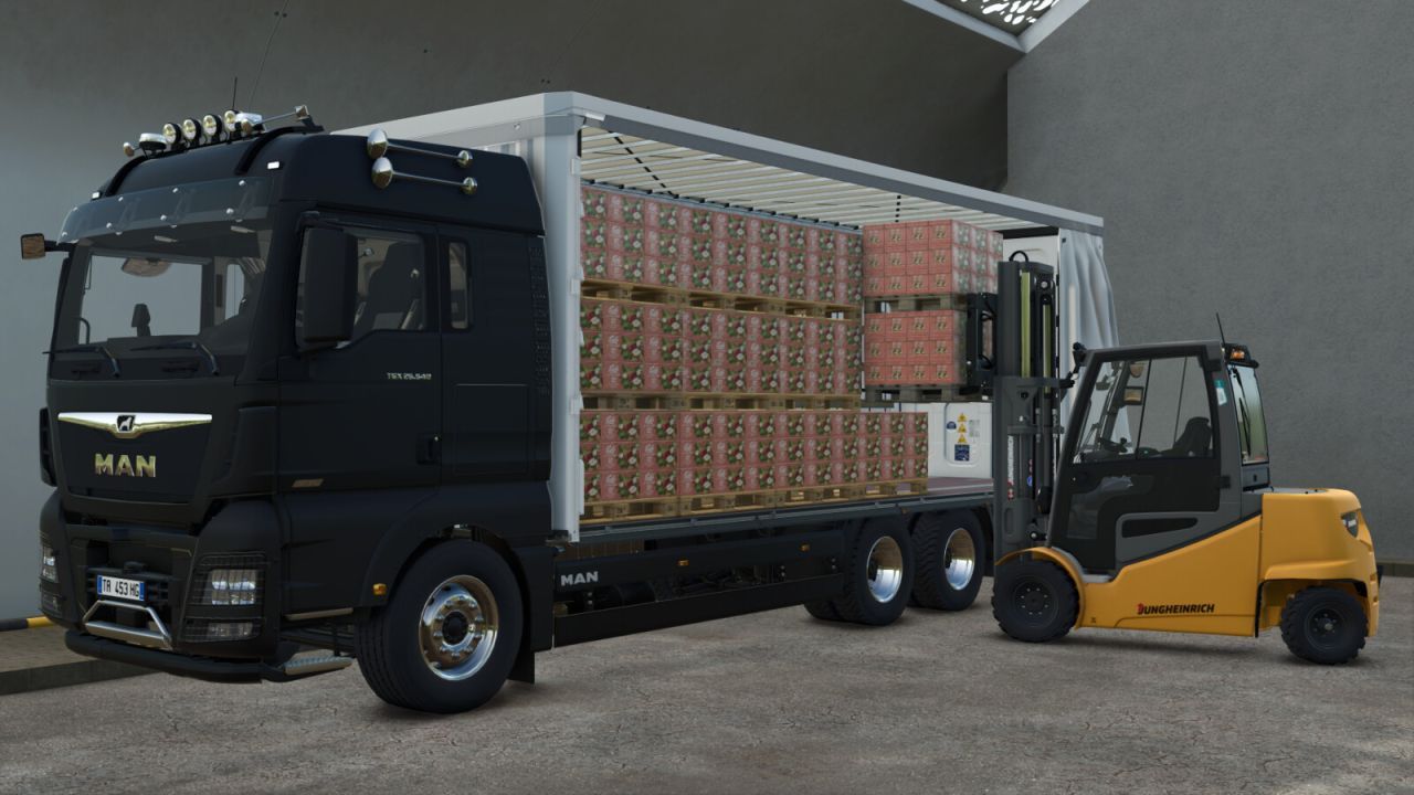 Вантажівка MAN TGX 26.640 Curtainsider для Farming Simulator 25