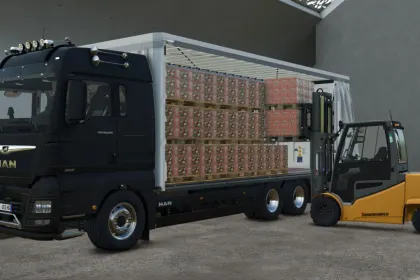 Вантажівка MAN TGX 26.640 Curtainsider для Farming Simulator 25 — 3