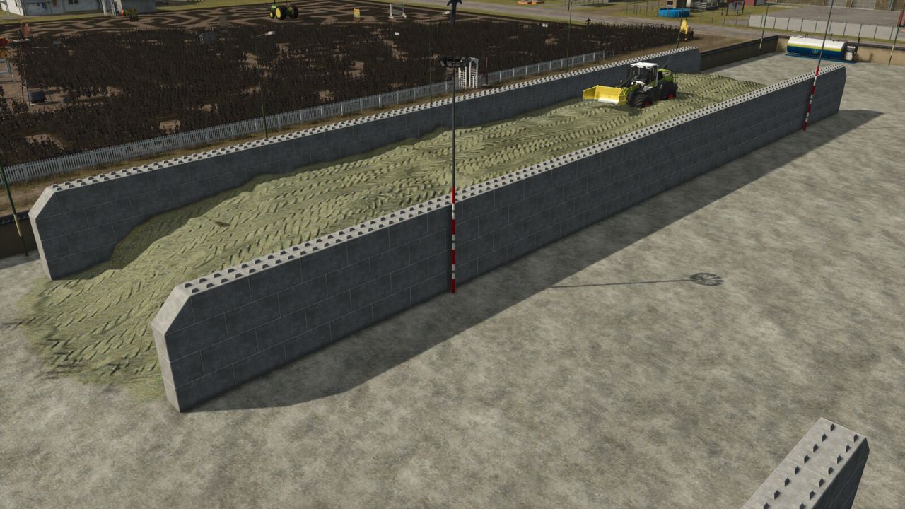 Пакет силосів з бетонних блоків для Farming Simulator 25