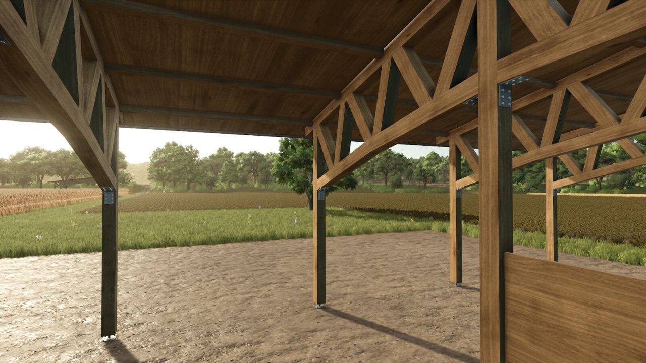 Пакет дерев'яних укриттів для Farming Simulator 25