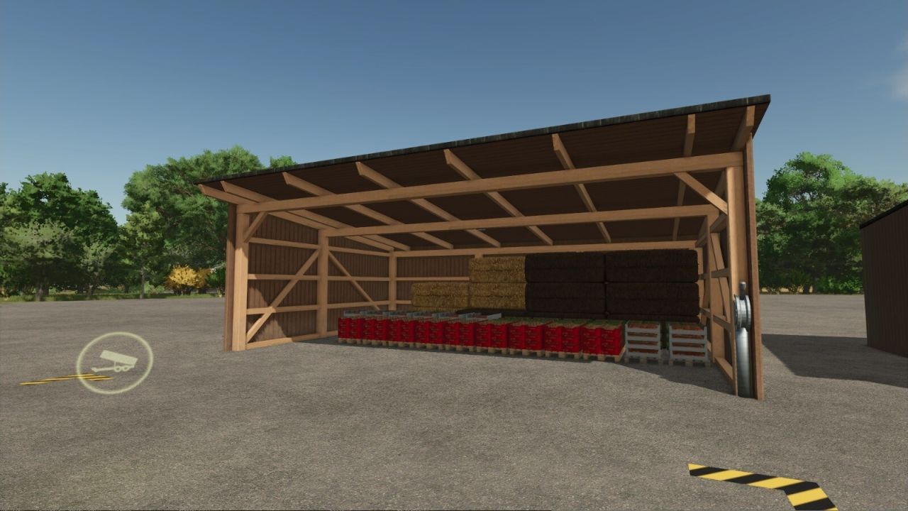 Склад для палет і тюків для Farming Simulator 25