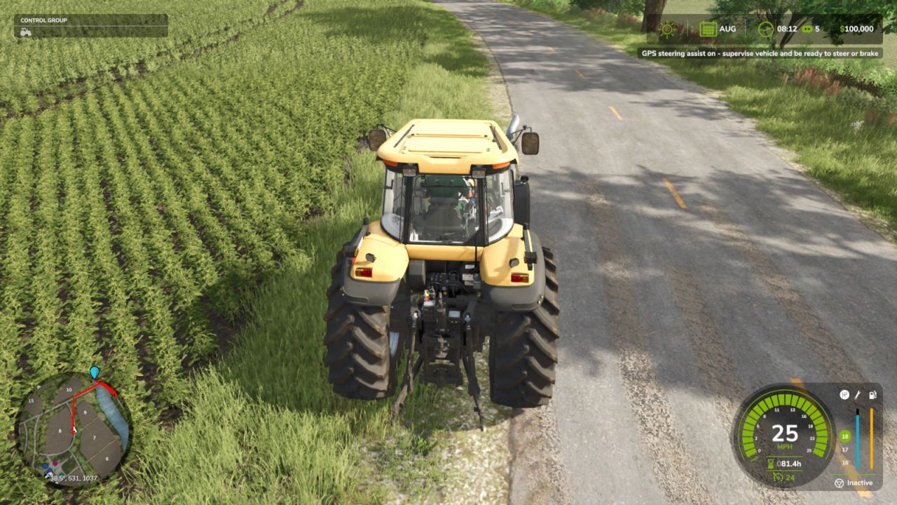 GPS система WayPoint для Farming Simulator 25