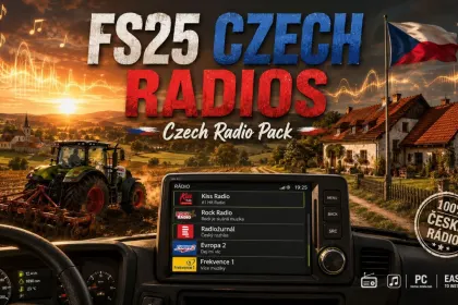 Чеські радіостанції для Farming Simulator 25