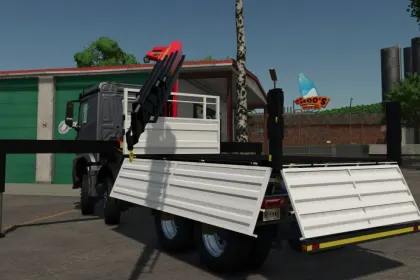 Ефективна Multilift Platform з Краном Palfinger — Універсальний Помічник у FS25