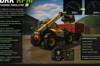 Мод RPM Work Mode для Farming Simulator 25 — 2