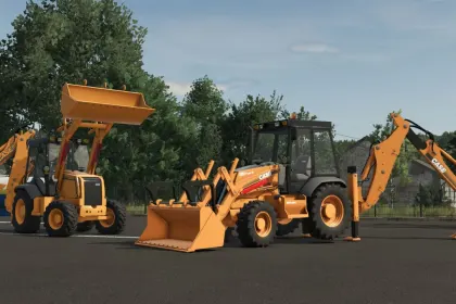 Навантажувач Case 580 Super M & L Pack для Farming Simulator 25