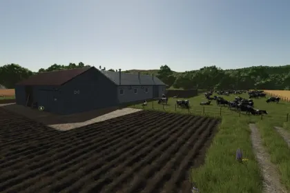 Старий польський сарай для худоби з місцем для зберігання для Farming Simulator 25 — 2