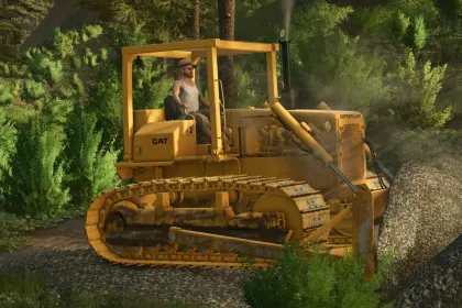 Bulldozer CAT D6D TerraFarm für Farming Simulator 25 — 2