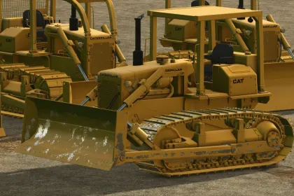 Bulldozer CAT D6D TerraFarm für Farming Simulator 25 — 5