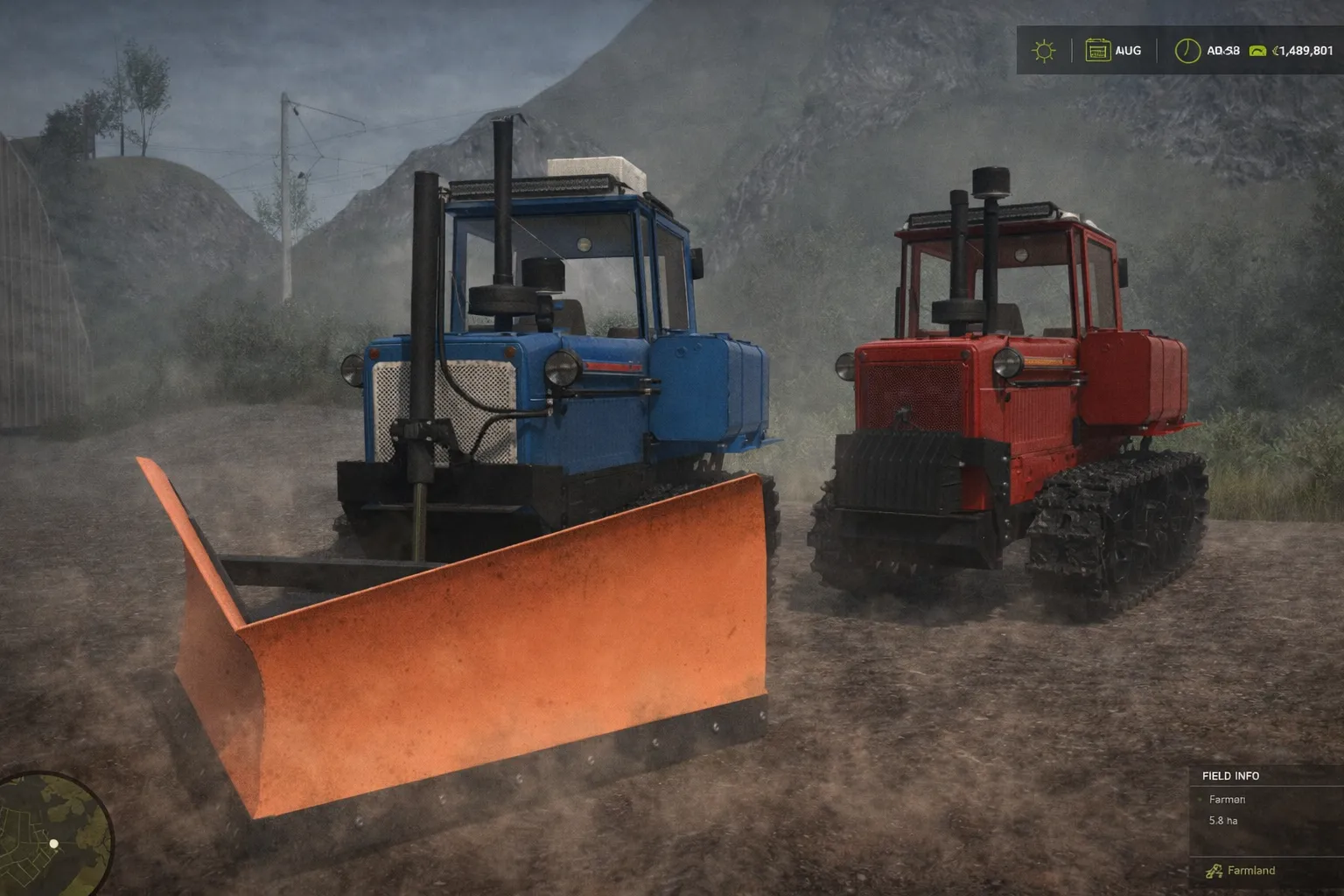 Мод на гусеничний трактор DT-75 для Фермер Симулятор 25