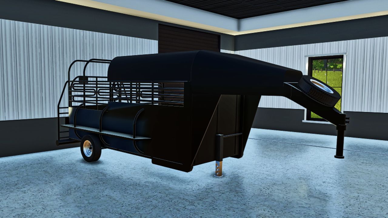 Nowa Przyczepa Koniowa 2022 HalfTop Horse Trailer — Stylowy Transport 2 Koni w FS25