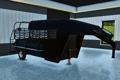 Nowa Przyczepa Koniowa 2022 HalfTop Horse Trailer — Stylowy Transport 2 Koni w FS25